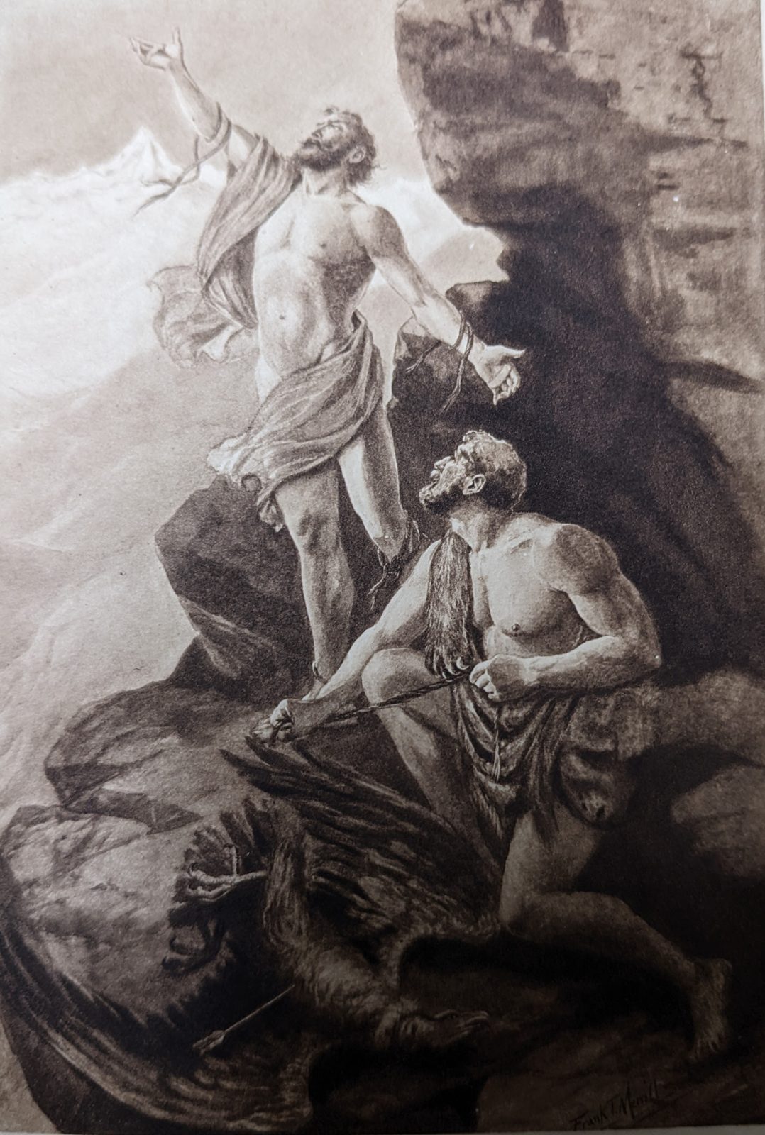File:Percy Bysshe Shelley Prometheus Unbound illustrator Frank T Merrill  1904 Hercules frees Prometheus.jpg - Wikimedia Commons